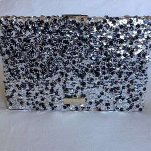 NWOT Kate Spade Emanuelle Blush Sequin Clutch